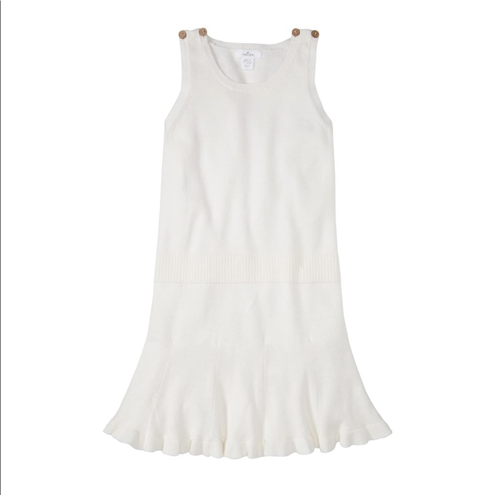 Neige Ola Ivory Knit Dress Girls 12 New